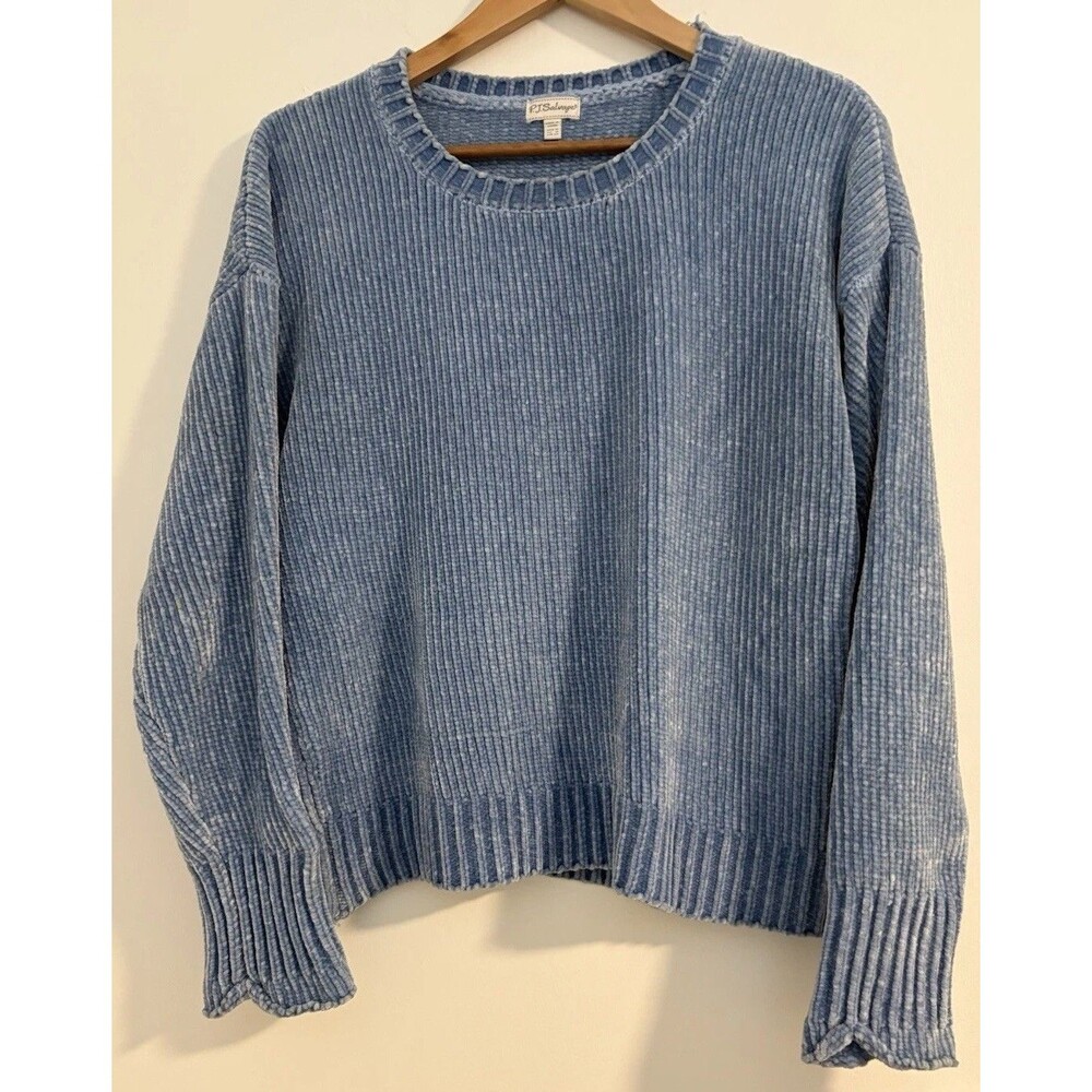 Women’s P.J. Salvage Blue Long Sleeve Sweater EUC Size M